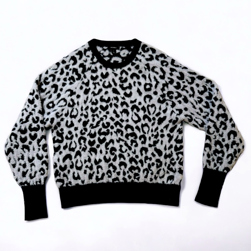 Halogen Soft Sweater Leopard Print Size Small Crewneck